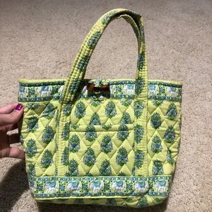 Retired Citrus Lime Elephant Mini Toggle Tote Bag